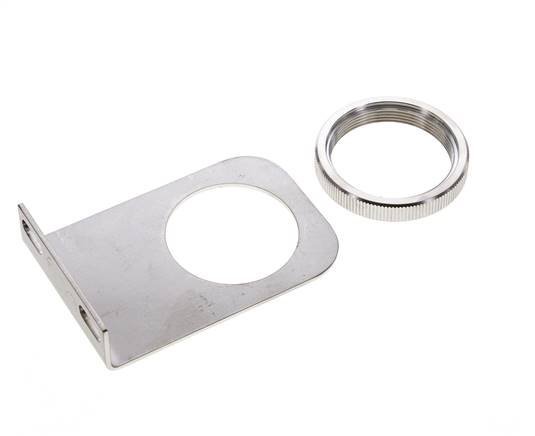 Bracket for Pressure Regulator and Filter-Regulator 1/4 and 3/8'' Stainless Steel with Nut