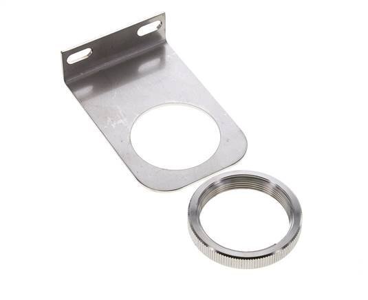 Bracket for Pressure Regulator and Filter-Regulator 1/4 and 3/8'' Stainless Steel with Nut