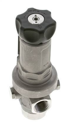 Precision Pressure Regulator G1/2'' 1900 l/min 10.0-50.0bar/145-725psi Stainless Steel Gases Liquids