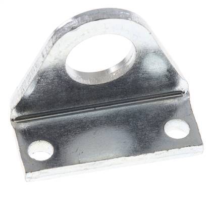 Foot Mount 12 mm 16 mm ISO 6432 Zinc plated steel