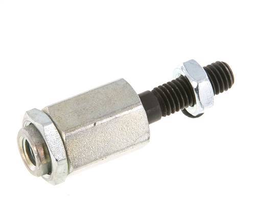 Floating Joint M8 for Cylinder Zinc plated steel