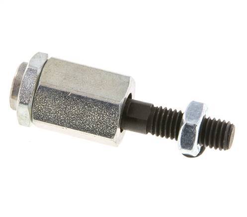 Floating Joint M8 for Cylinder Zinc plated steel