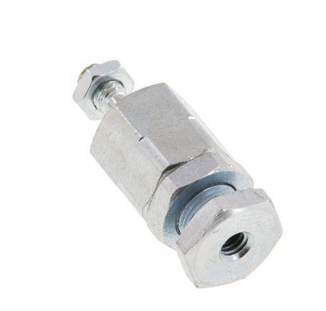 Floating Joint M4 for Cylinder Zinc plated steel