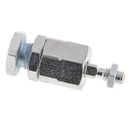 Floating Joint M4 for Cylinder Zinc plated steel