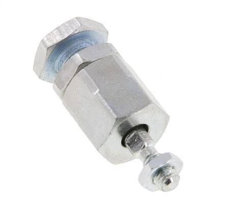 Floating Joint M4 for Cylinder Zinc plated steel