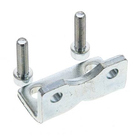 Foot Mount 25 mm ISO 21287 Zinc plated steel