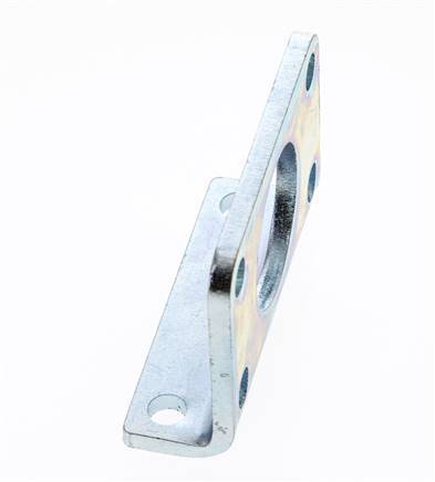 Foot Mount 32 mm Round Zinc plated steel