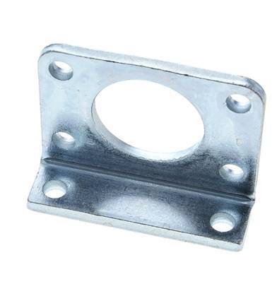 Foot Mount 50 mm Round Zinc plated steel