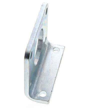 Foot Mount 63 mm Round Zinc plated steel