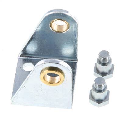 Swivel Fixation for 32 mm Round Cylinder Zinc plated steel