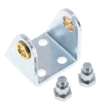 Swivel Fixation for 32 mm Round Cylinder Zinc plated steel