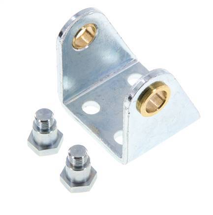 Swivel Fixation for 32 mm Round Cylinder Zinc plated steel