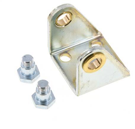 Swivel Fixation for 40 mm Round Cylinder Zinc plated steel