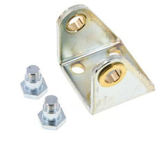 Swivel Fixation for 40 mm Round Cylinder Zinc plated steel