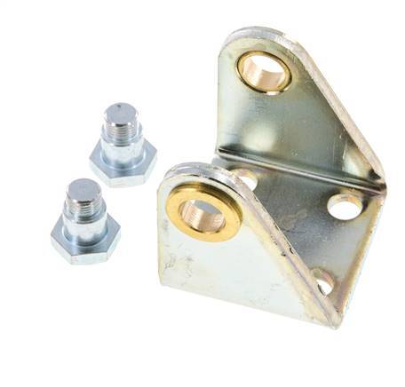 Swivel Fixation for 40 mm Round Cylinder Zinc plated steel