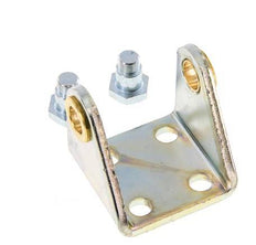 Swivel Fixation for 40 mm Round Cylinder Zinc plated steel