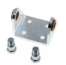 Swivel Fixation for 63 mm Round Cylinder Zinc plated steel
