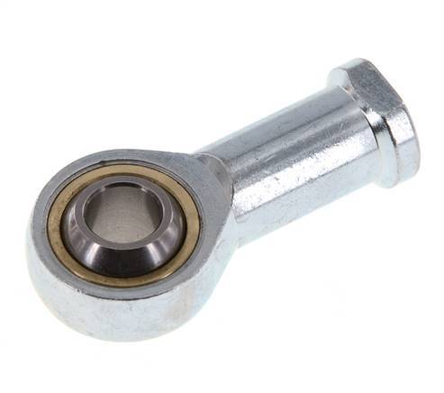 Spherical Rod-end M12 Female Zinc plated steel