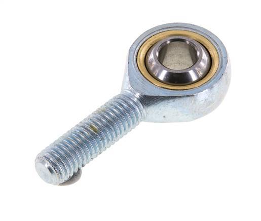 Spherical Rod-end M10 Male Zinc plated steel