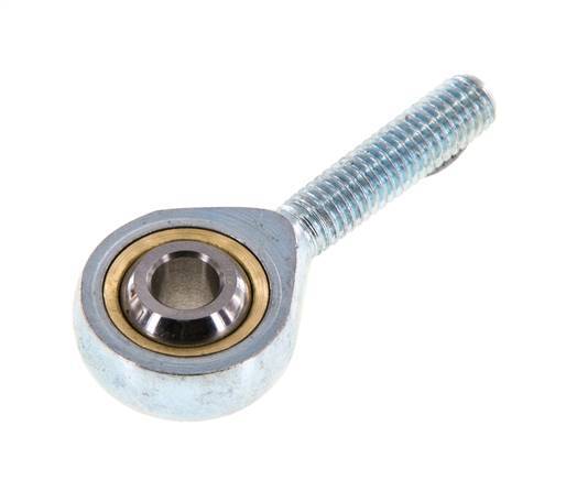 Spherical Rod-end M6 Male Zinc plated steel