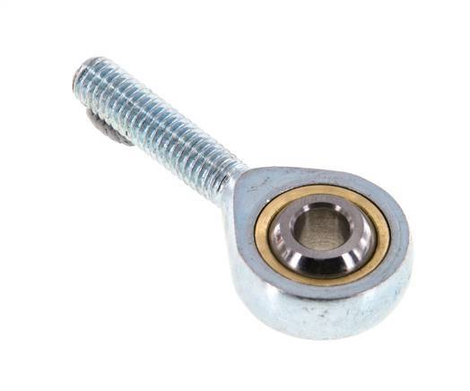 Spherical Rod-end M6 Male Zinc plated steel