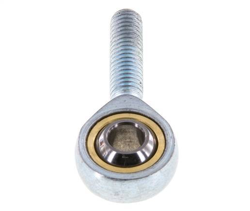 Spherical Rod-end M8 Male Zinc plated steel