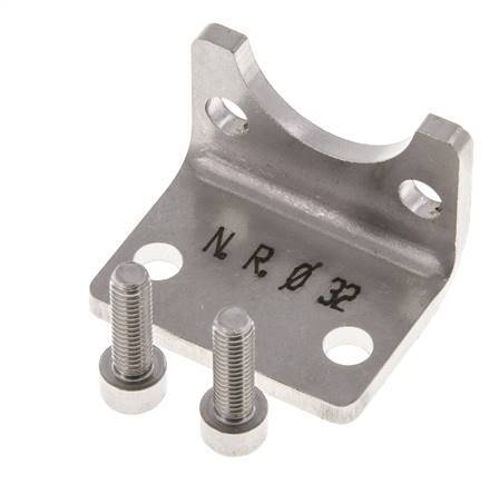 Foot Mount 32 mm ISO 15552 Stainless steel 316 (1.4401)