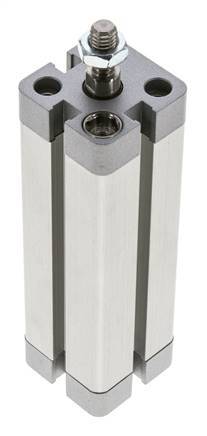 ISO 21287 Compact Double Acting Cylinder 20-80mm - Magnetic - Male Rod