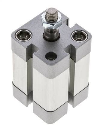 ISO 21287 Compact Double Acting Cylinder 25-20mm - Magnetic - Male Rod