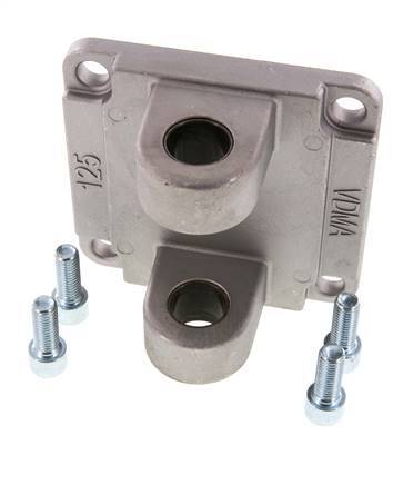 Clevis Female 125 mm ISO 15552 Aluminium