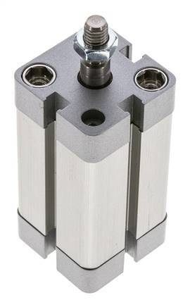 ISO 21287 Compact Double Acting Cylinder 25-40mm - Magnetic - Male Rod