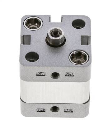 ISO 21287 Compact Double Acting Cylinder 25-5mm - Magnetic