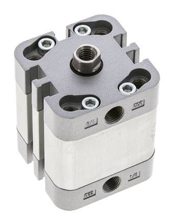 ISO 21287 Compact Double Acting Cylinder 32-15mm - Magnetic