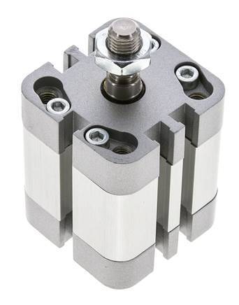 ISO 21287 Compact Double Acting Cylinder 32-15mm - Magnetic - Male Rod