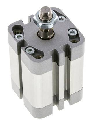 ISO 21287 Compact Double Acting Cylinder 32-25mm - Magnetic - Male Rod