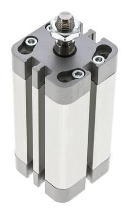 ISO 21287 Compact Double Acting Cylinder 32-60mm - Magnetic - Male Rod