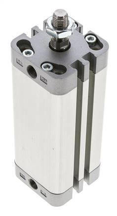 ISO 21287 Compact Double Acting Cylinder 32-80mm - Magnetic - Male Rod