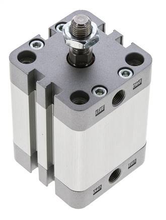 ISO 21287 Compact Double Acting Cylinder 40-40mm - Magnetic