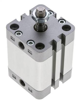 ISO 21287 Compact Double Acting Cylinder 40-40mm - Magnetic