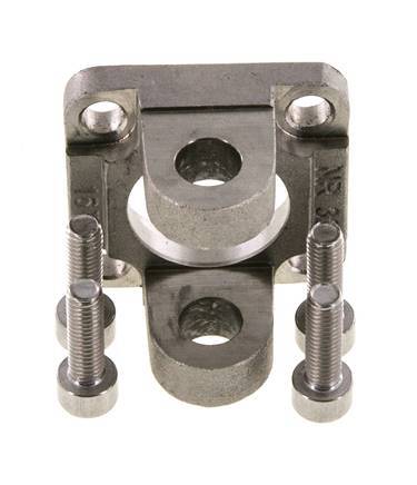 Clevis Female 32 mm ISO 15552 ISO 21287 Stainless steel 316 (1.4401)
