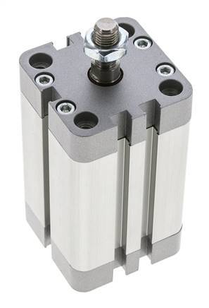 ISO 21287 Compact Double Acting Cylinder 40-50mm - Magnetic - Male Rod