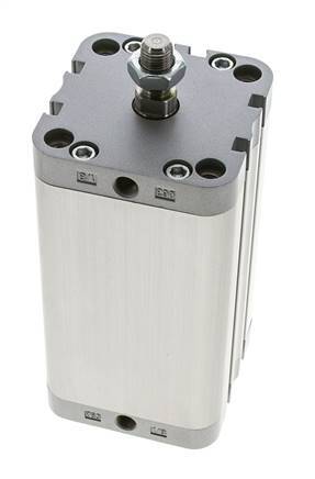 ISO 21287 Compact Double Acting Cylinder 63-100mm - Magnetic - Male Rod