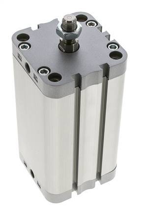 ISO 21287 Compact Double Acting Cylinder 63-100mm - Magnetic - Male Rod