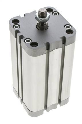 ISO 21287 Compact Double Acting Cylinder 63-100mm - Magnetic - Male Rod