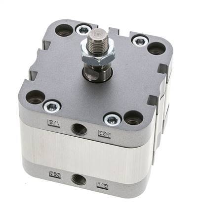 ISO 21287 Compact Double Acting Cylinder 63-10mm - Magnetic - Male Rod