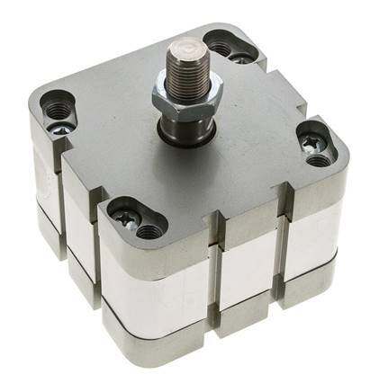 ISO 21287 Compact Double Acting Cylinder 80-15mm - Magnetic - Male Rod