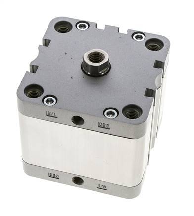 ISO 21287 Compact Double Acting Cylinder 80-30mm - Magnetic