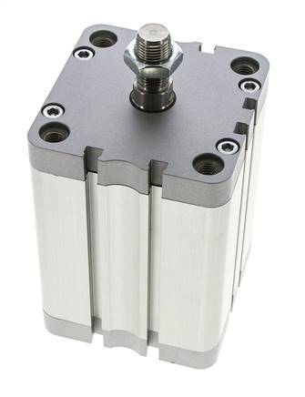 ISO 21287 Compact Double Acting Cylinder 80-80mm - Magnetic - Male Rod