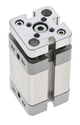 ISO 21287 Compact Double Acting Cylinder 20-20mm - Magnetic - Non-Rotating
