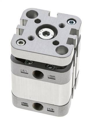 ISO 21287 Compact Double Acting Cylinder 32-10mm - Magnetic - Non-Rotating